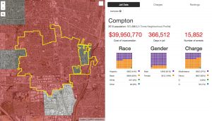 Screenshot of interactive Million Dollar Hoods map