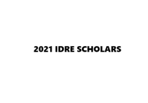2021 Idre Scholars