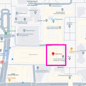 Map of UCLA with CNSI marked